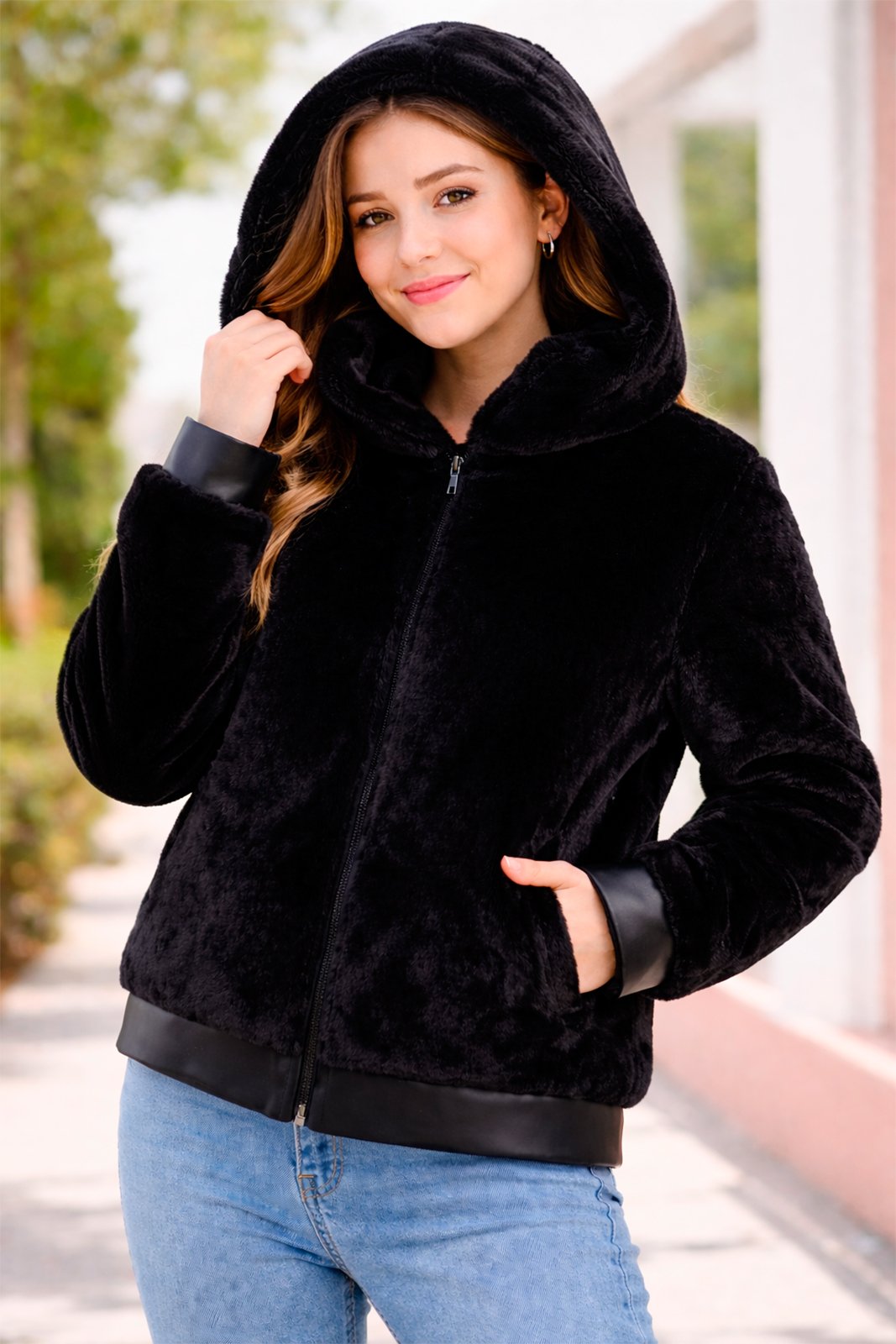 JAQUETA JUVENIL PELUCIA SINTETICA ROVITEX - 6164423 - Imagem 2