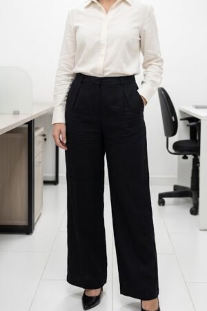 Calca Pantalona Linho Feminina FORRO BABBI