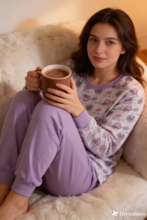 CONJUNTO MOLETINHO FEMENINO ENCANTO PIJAMAS -BRANCO