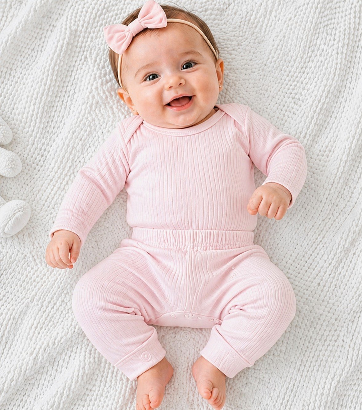 CONJUNTO BODY E CALCA BEBE CANELADO UNISSEX BABYNHA - Imagem 11
