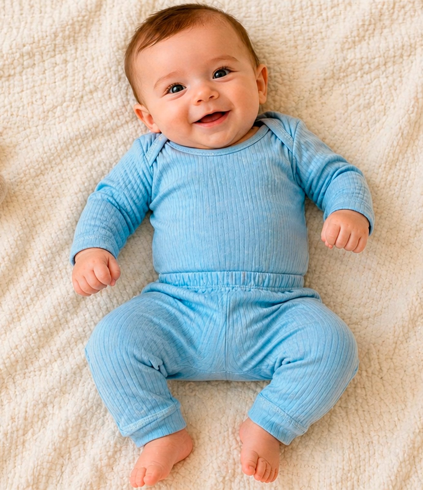 CONJUNTO BODY E CALCA BEBE CANELADO UNISSEX BABYNHA - Imagem 13