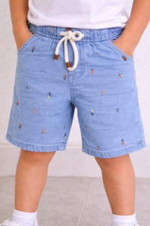 BERMUDA INFANTIL  Jeans Trick Nick Azul   03