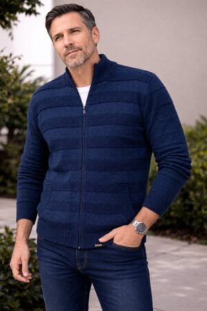Casaco Sueter Masculino La Com Ziper Trico Sumare