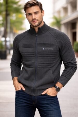 Casaco Sueter Masculino La Com Ziper Trico Sumare