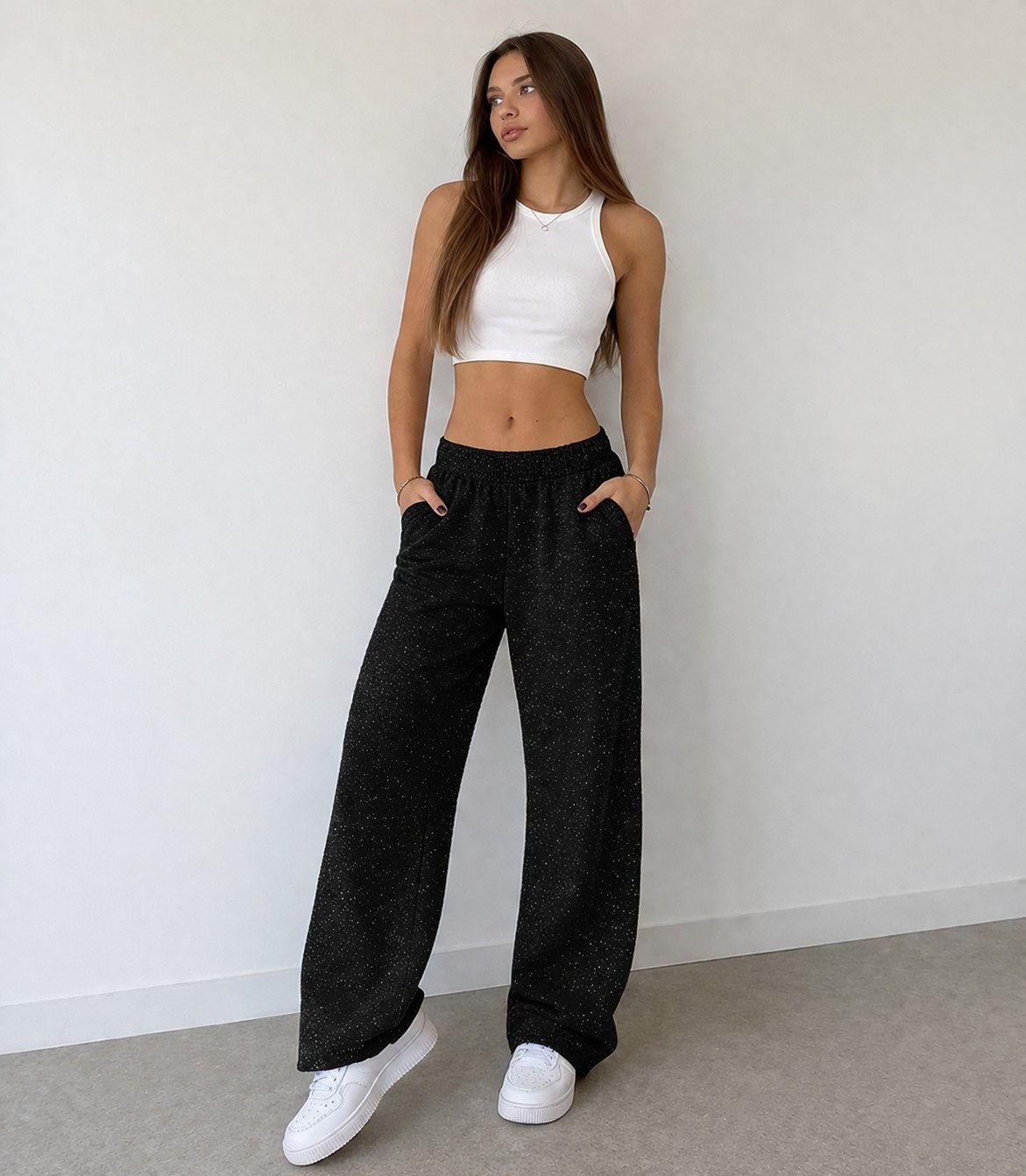 CALCA WIDE LEG MOLETOM JUVENIL MINTY - M00522 - Imagem 7