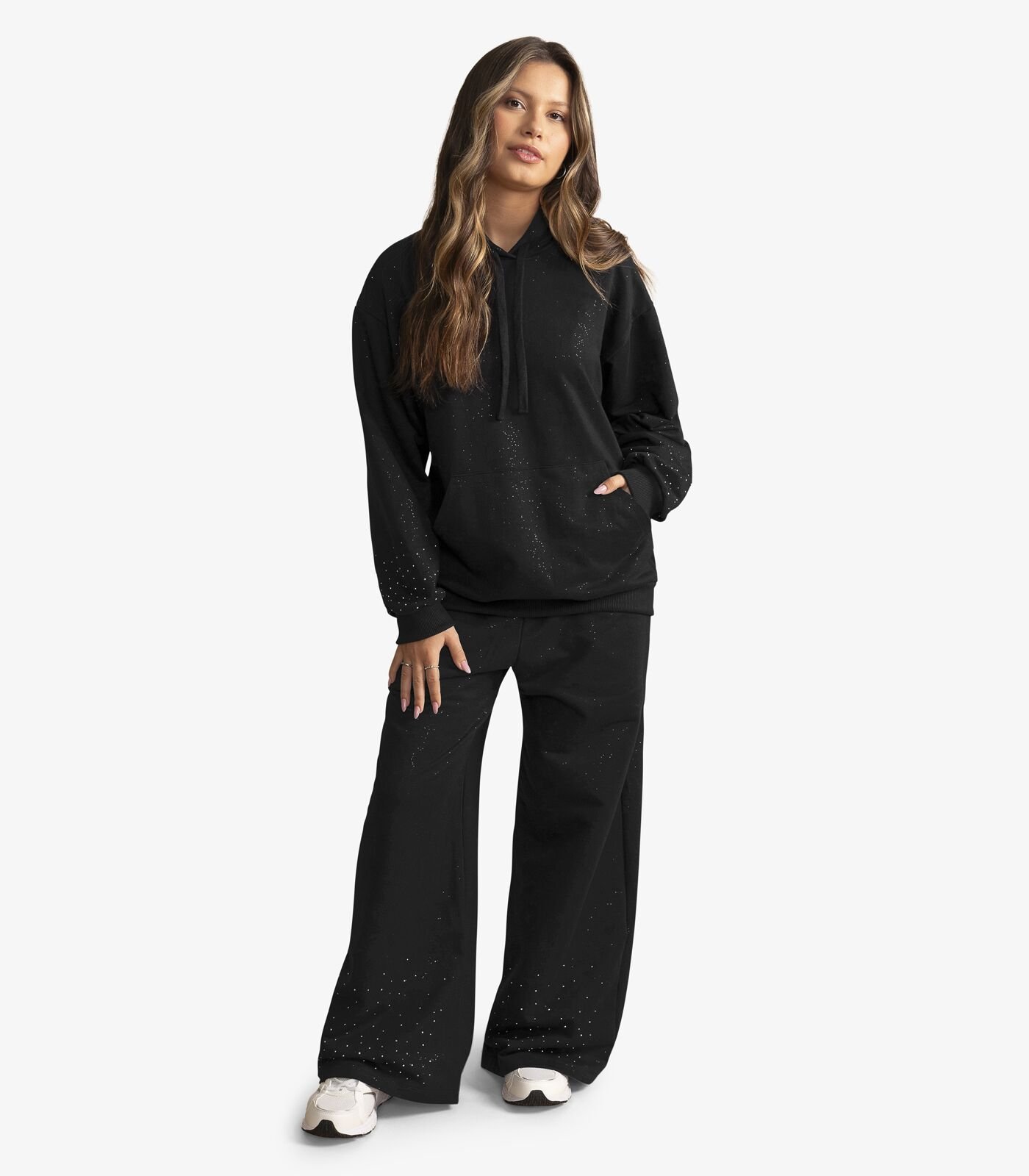 CALCA WIDE LEG MOLETOM JUVENIL MINTY - M00522 - Imagem 8