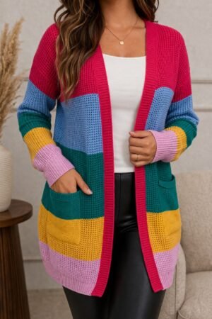 CARDIGA ALONGADO TRICOT