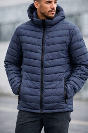 JAQUETA MASCULINA PLUS SIZE COM CAPUZ