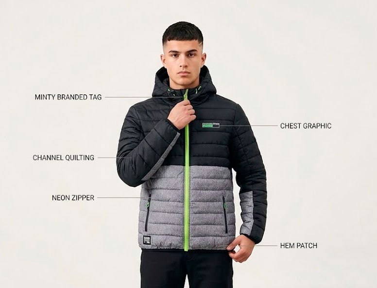 JAQUETA ESTOFADA MENINO MINTY M60071 - Imagem 4