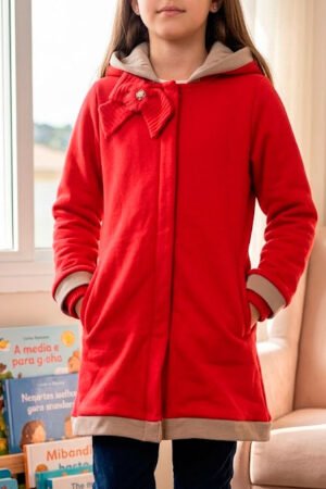 casaco inverno vermelho menina Bebelandia Tam.10