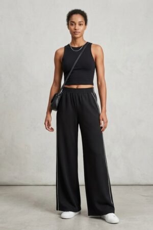 CALCA WIDE LEG MOLETOM JUVENIL MINTY   M00522