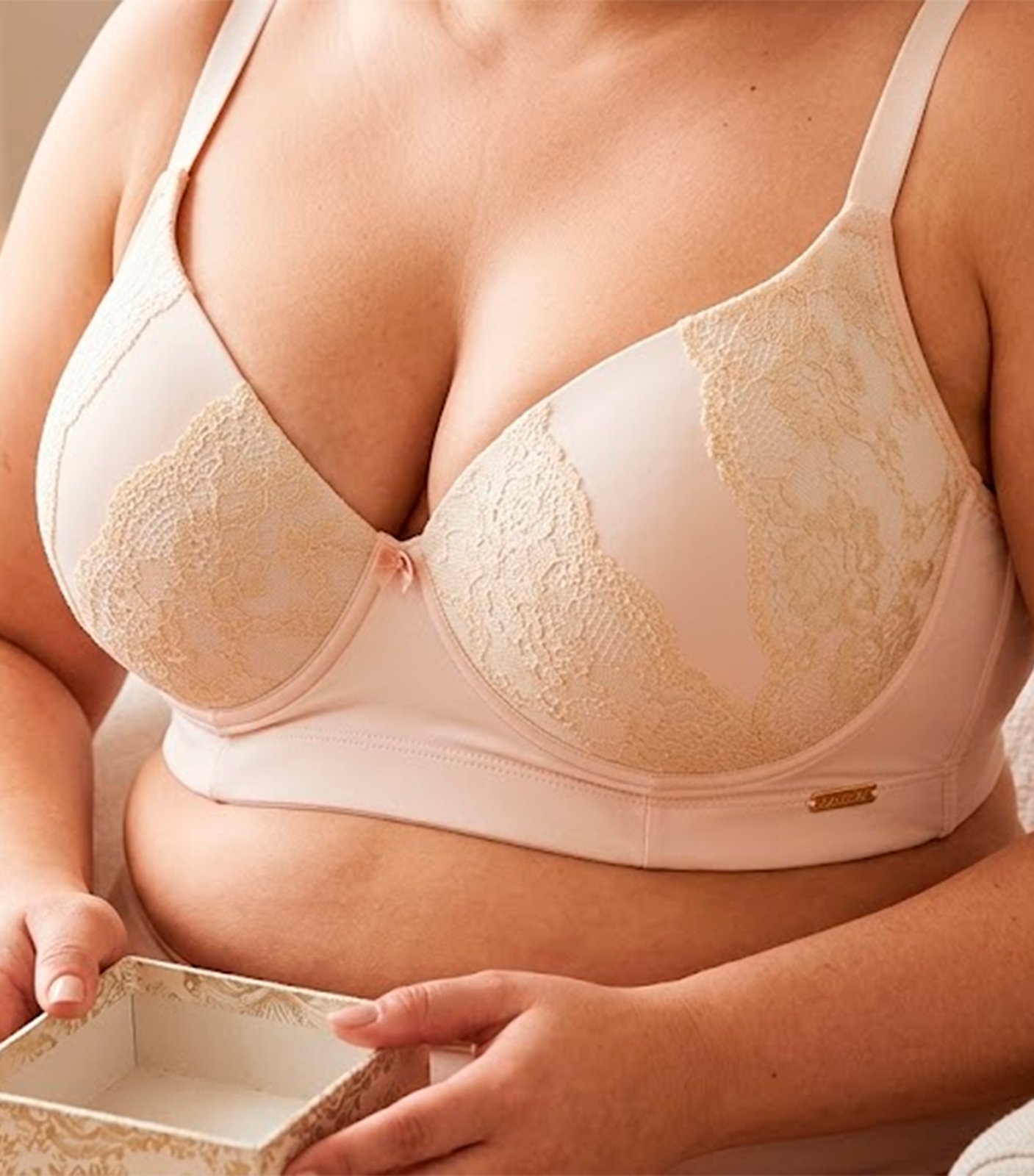 SUTIA MICROF RENDA PLUS SIZE VISLUMBRE - 2058T