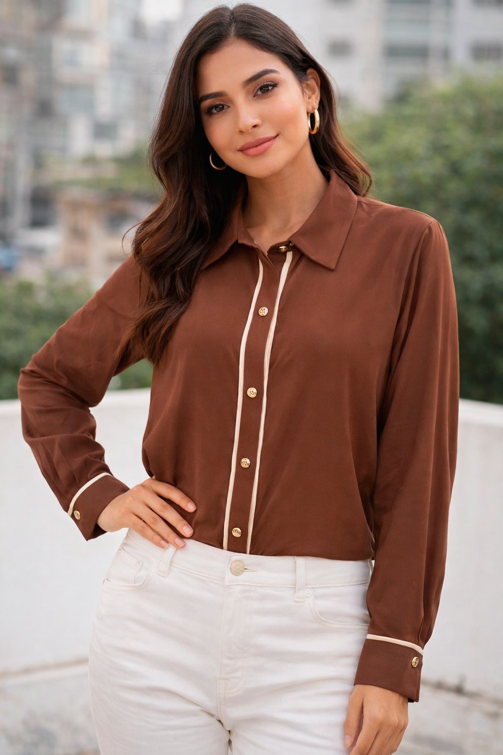 CAMISA TOQUE DE SEDA FEMININO GERACAO LIVRE - 42014