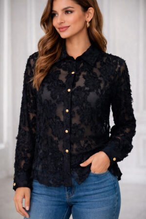 BLUSA FEMININA RENDA EAGLE ROCK
