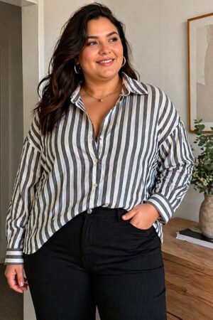 CAMISA FEMININA LINHO REN CONFEVCOES