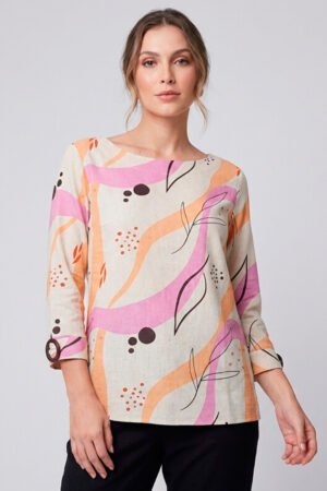 BLUSA MANGA 3/4 MALHA LYCRA CONFECCOES LILIAN - 11100