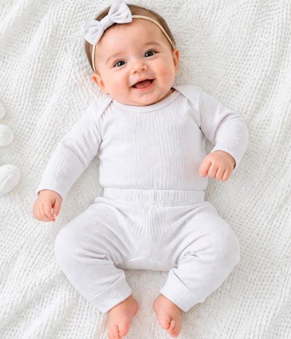 CONJUNTO BODY E CALCA BEBE CANELADO UNISSEX BABYNHA - Imagem 14