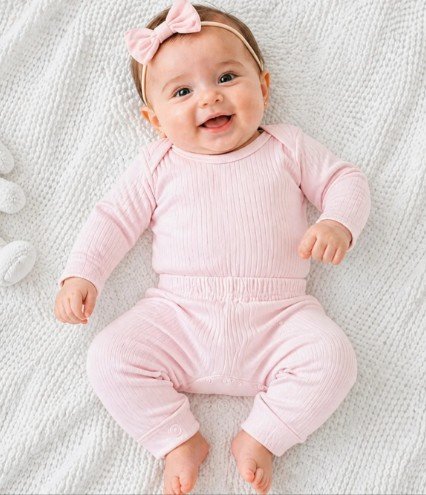 CONJUNTO BODY E CALCA BEBE CANELADO UNISSEX BABYNHA - Imagem 15