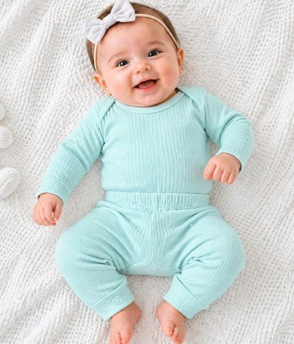CONJUNTO BODY E CALCA BEBE CANELADO UNISSEX BABYNHA - Imagem 16