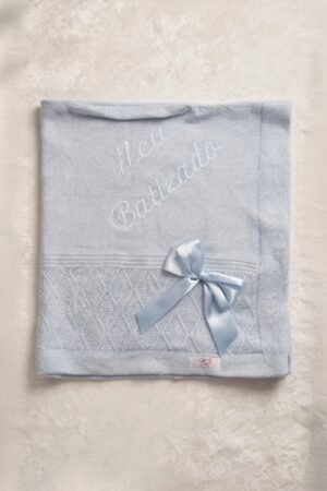 MANTA MICLELLE BABY ARAN BORDADO 80X80 TRICO
