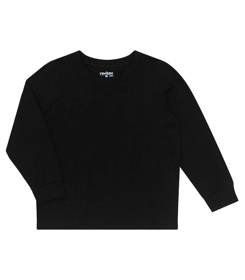 Camiseta Manga Longa Basica Rovitex Kids - Imagem 3