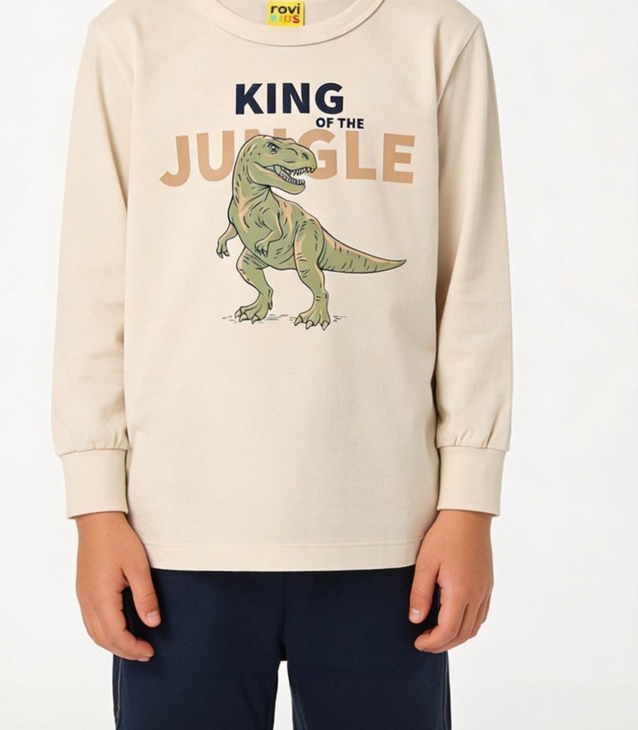 Camiseta Manga Longa em Meia Malha Rovi Kids 3027731 - Imagem 3