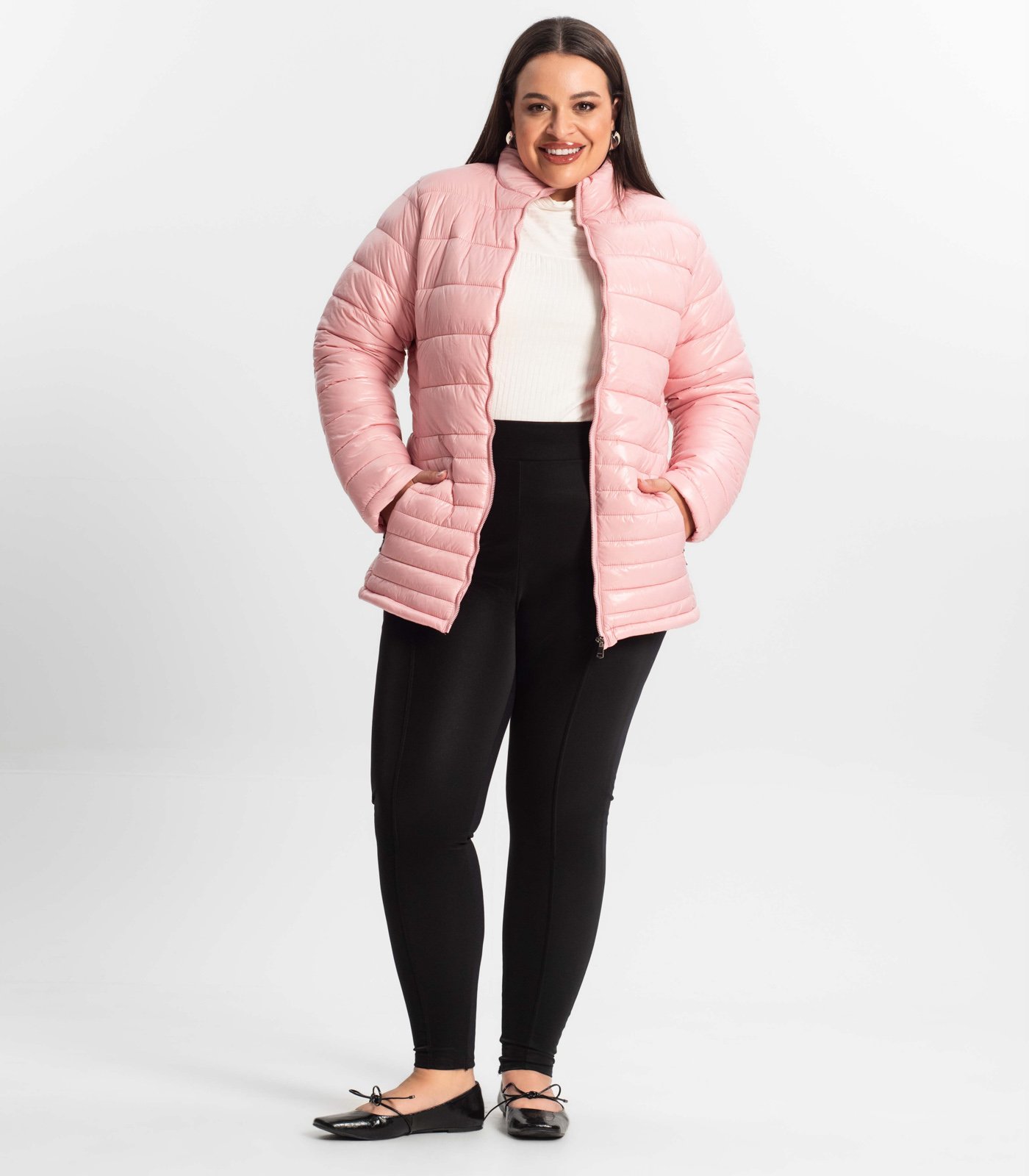 Jaqueta Plus Size Microfibra Secret Glam S01120