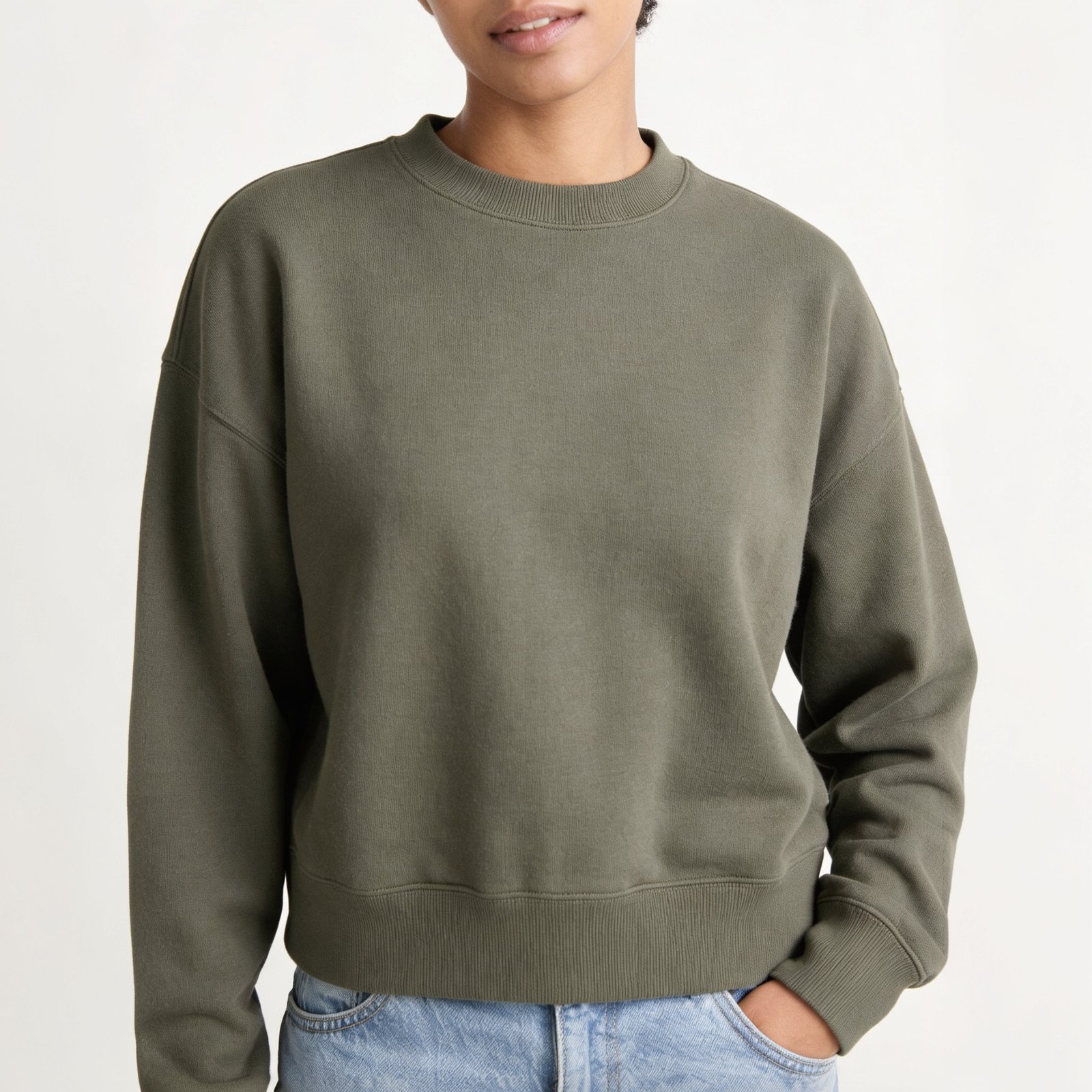 Blusao Cropped Manga Longa Moletom Basico Endless E15678 - Imagem 4