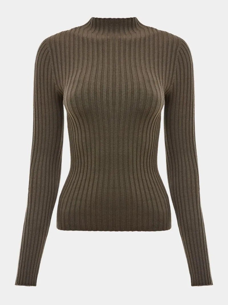 Blusa Canelada Gola Chamine Referencia: 046864 ANSELMI - Imagem 2