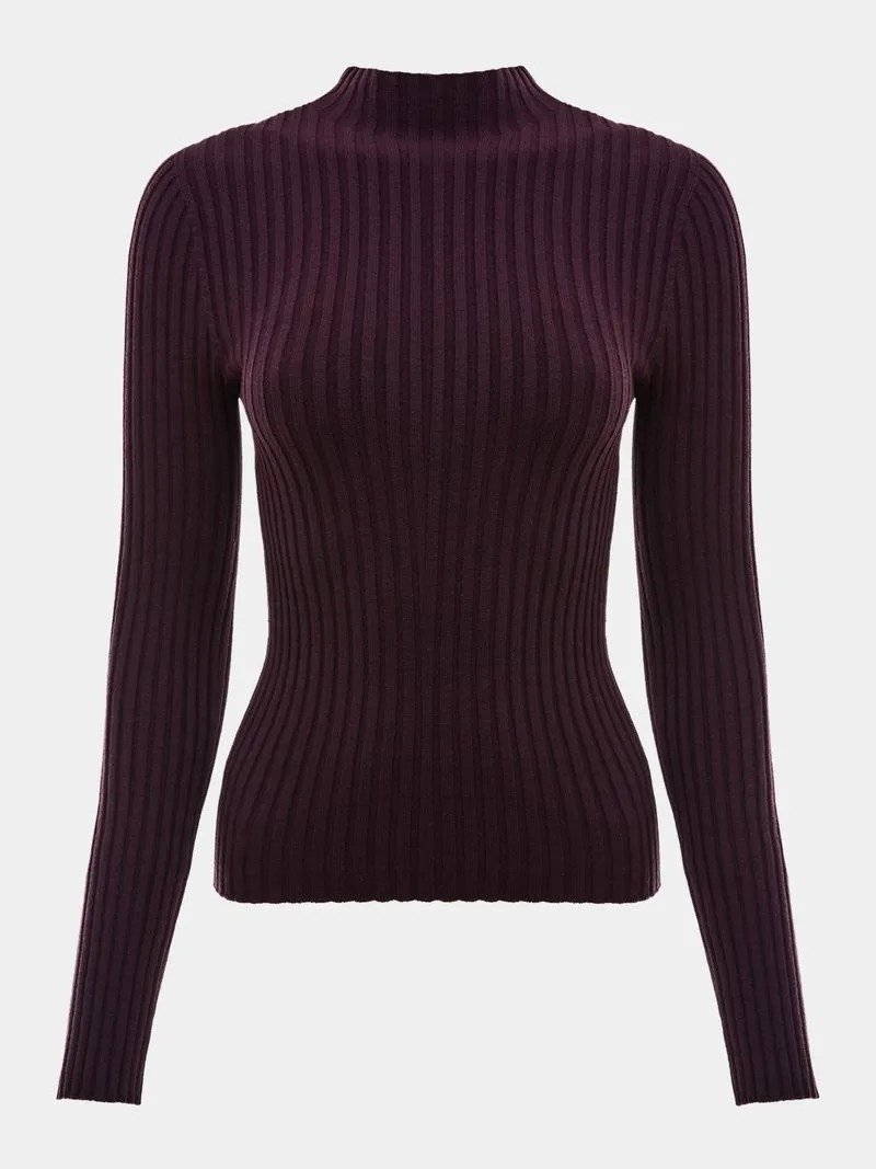 Blusa Canelada Gola Chamine Referencia: 046864 ANSELMI - Imagem 4