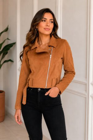 JAQUETA SUEDE FEMININA NIKOL MODAS