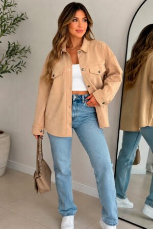 CAMISA FEMININA EM SUEDE BHE CONFECCOES