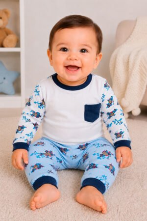 CALCA MEIA MALHA ESTAMPADA BABY