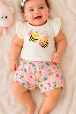 CONJUNTO BLUSA COM SHORT BEBE ROVITEX - 3145740
