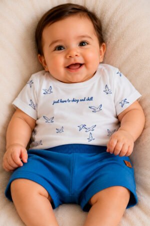 CONJUNTO BEBE CAMISETA E BERMUDA TRICK NICK - 1027490