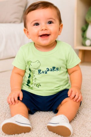 CONJUNTO BEBE CAMISETA E BERMUDA TRICK NICK - 3029020