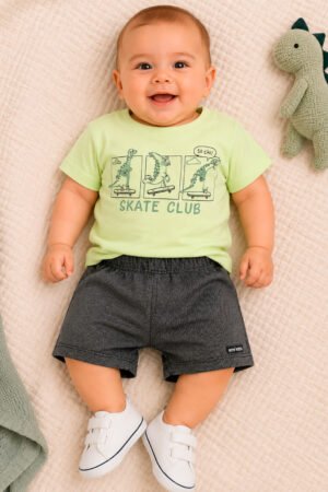 CONJUNTO BEBE CAMISETA E BERMUDA TRICK NICK - 3028990
