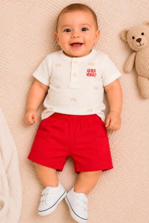 CONJUNTO BEBE CAMISETA E BERMUDA TRICK NICK - 3029110