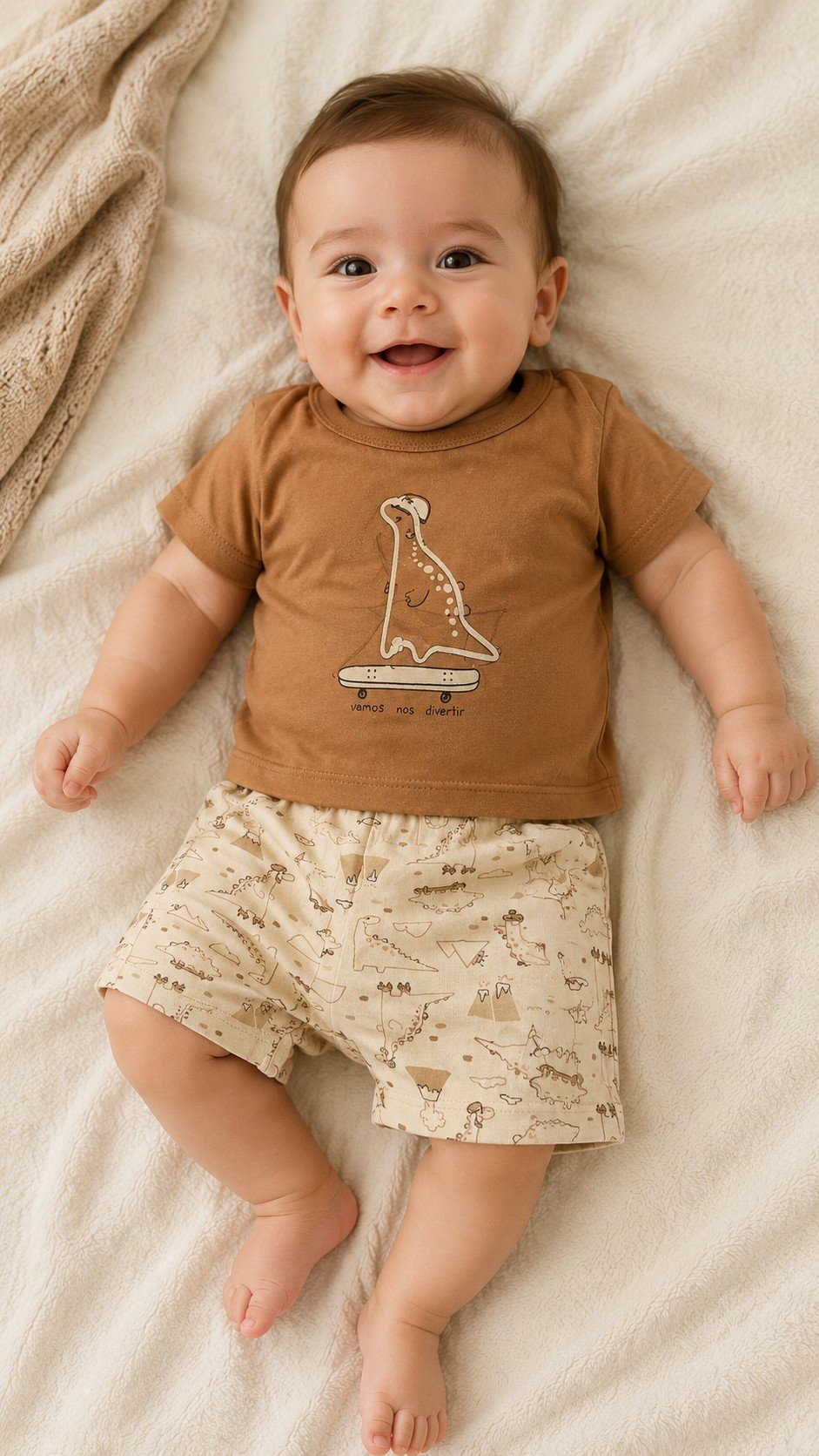 CONJUNTO CAMISETA E BERMUDA BEBE ROVI KIDS - 3029030 - Imagem 4