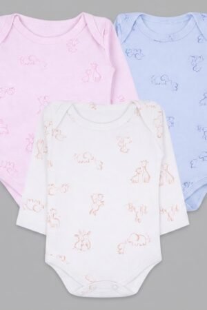 Body Bebe Kiko Baby Manga Longa Estampa Bichos