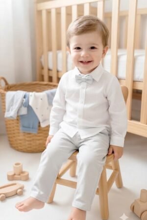 CONJUNTO BEBE CAMISA MANGA LONGA E CALCA DIN DON - 2439