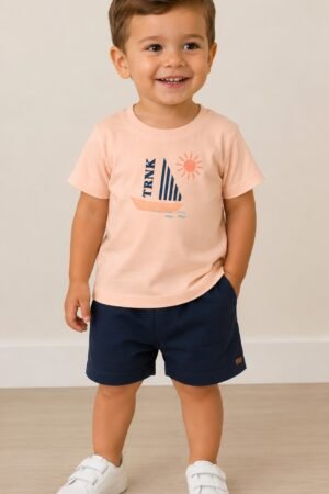BLUSA MANGA CURTA INFANTIL BOAT TRICK NICK - L626