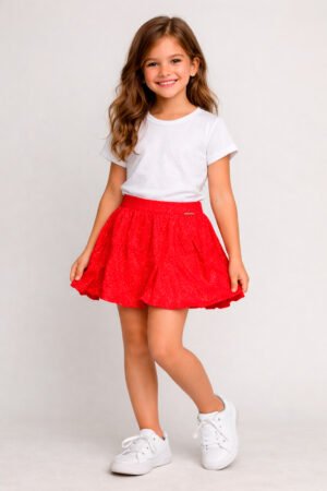 SHORT SAIA  MALHA BRILHO TRICK NICK - L632