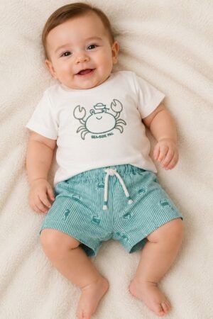 CONJUNTO BEBE BERMUDA E CAMISETA TRICK NICK - 1028250
