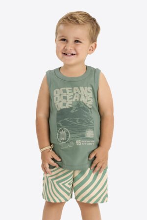 CONJUNTO REGATA E BERMUDA INFANTIL ROVI KIDS - 3029452