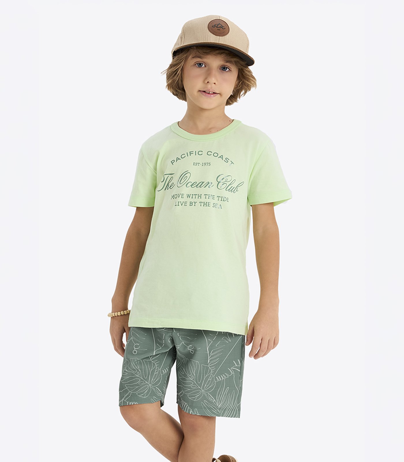 CONJUNTO CAMISETA E BERMUDA INFANTIL ROVI KIDS - 3029892