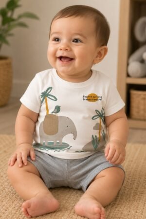 CONJUNTO CAMISETA E BERMUDA ROVI KIDS - 3029780