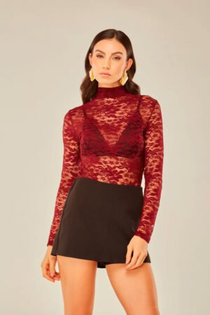 BLUSA TULE FEMININA  GeB BROS RENDA