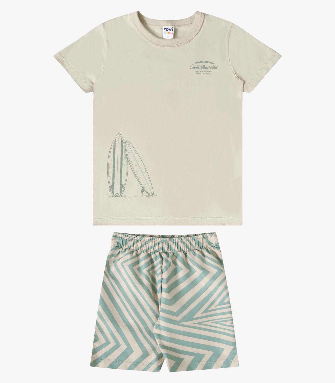 CONJUNTO CAMISETA E BERMUDA ROVI KIDS - 3029443 - Imagem 3