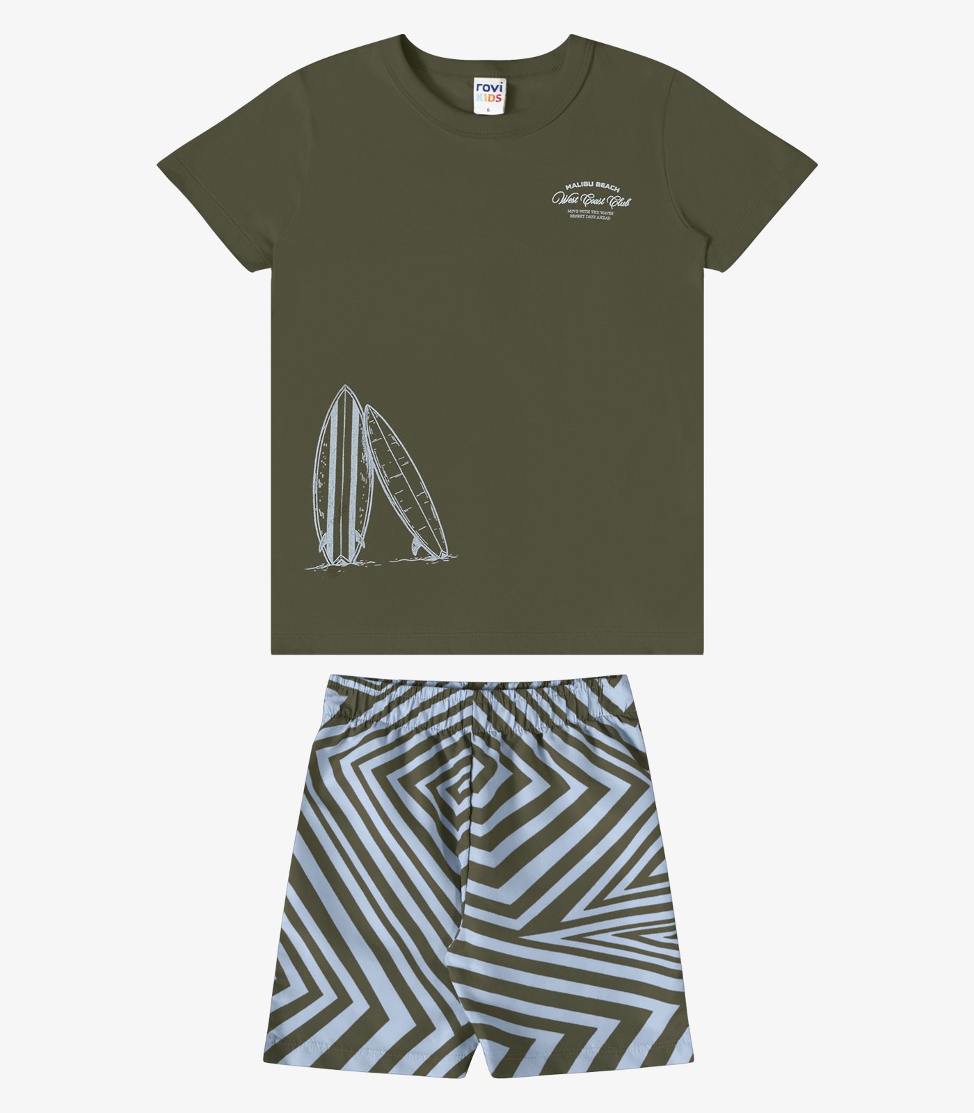 CONJUNTO CAMISETA E BERMUDA ROVI KIDS - 3029443 - Imagem 7